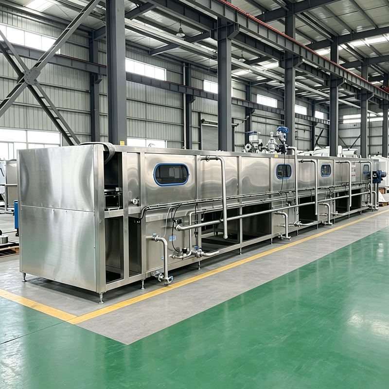 Multi-Zone Water Spray Tunnel Pasteurizer for Glass Bottles