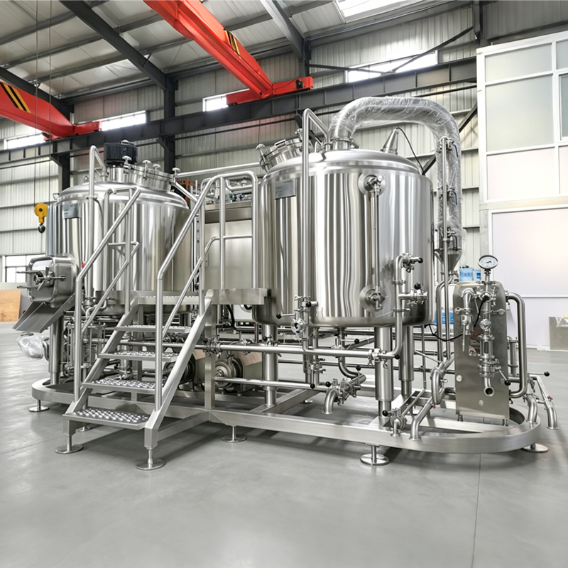 Turnkey Industrial Beer Brewing Plant with PLC Control 