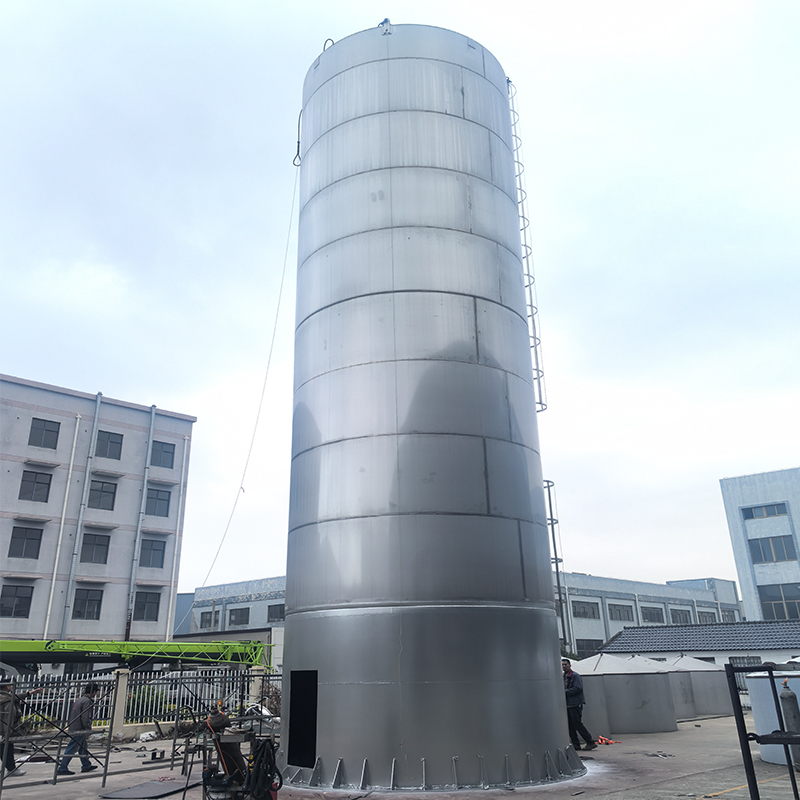 Weather-Proof Stainless Steel Silo with Level Control