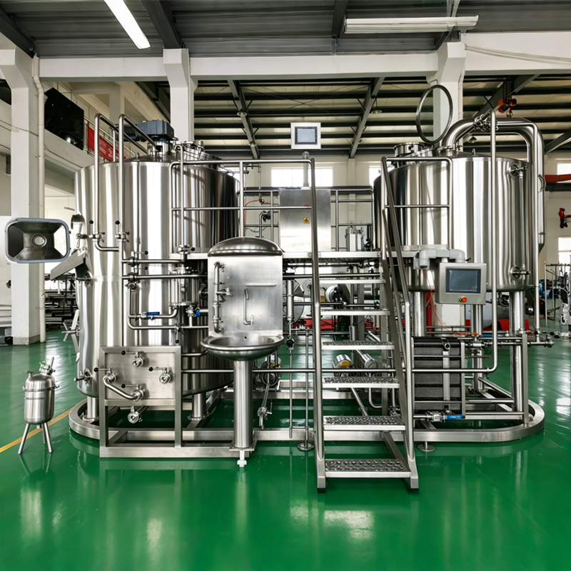 Integrated All-in-One Micro-Brewing Skid with Glycol Cooling