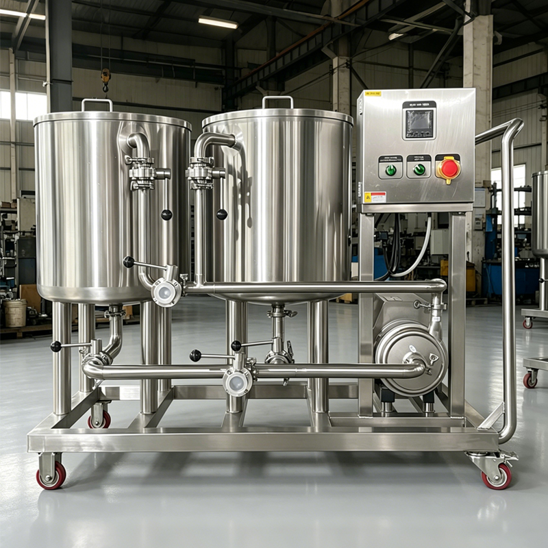Low-Cost Sanitary CIP Unit with Manual Ball Valves