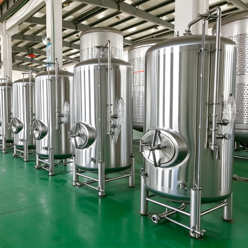 Stainless Steel BBT with Sanitary Carbonation Stone & Level Gauge