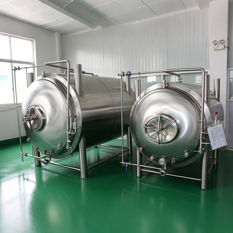 Insulated Horizontal Brite Tank for Space-Limited Cellars