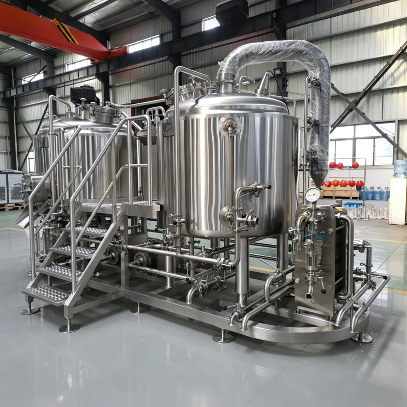 Plug-and-Play Stainless Steel Brewing Skid for Rapid Commissioning